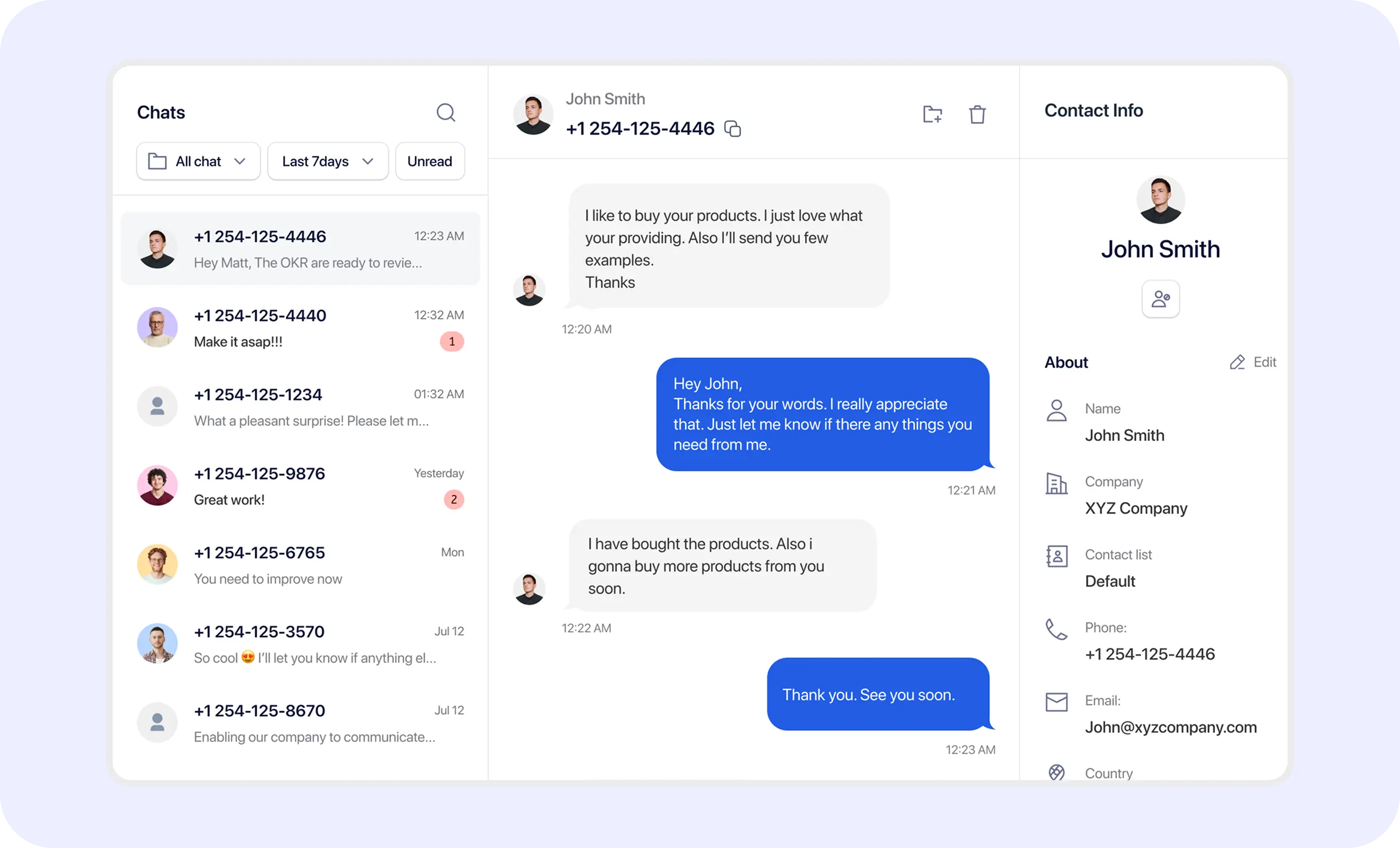 TextTorrent SMS template library showing reusable business messages and approval status